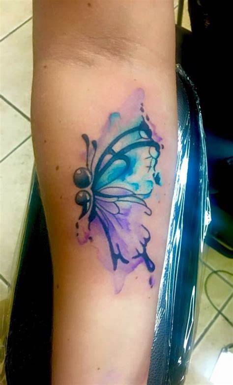 Semicolon Tattoo Ideas For Depression, Addictions, or Anxiety 11 Ombre Semicolon Tattoo