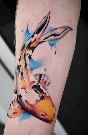 Realistic Koi Fish Tattoo