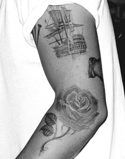 A Guide to More than 51 Tattoos That Harry Styles Has - For All the Harries Out There 3 Rose Tattoo