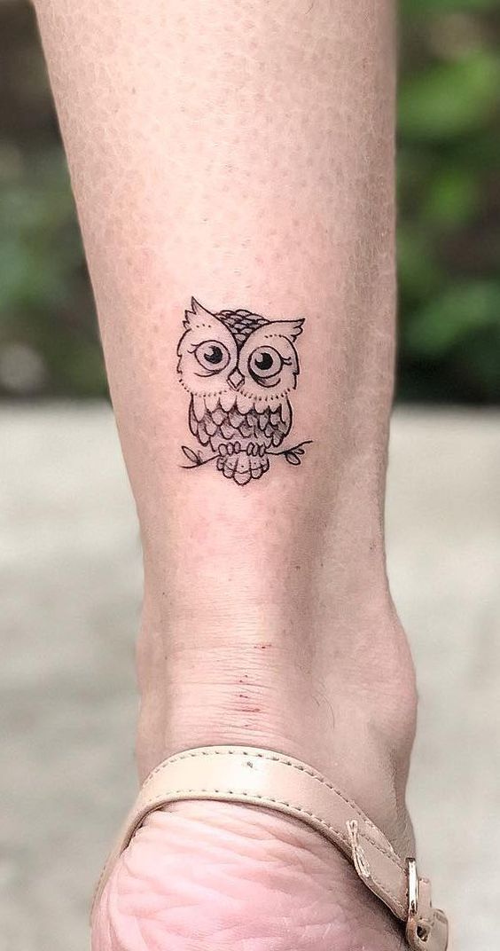 Small owl tattoos