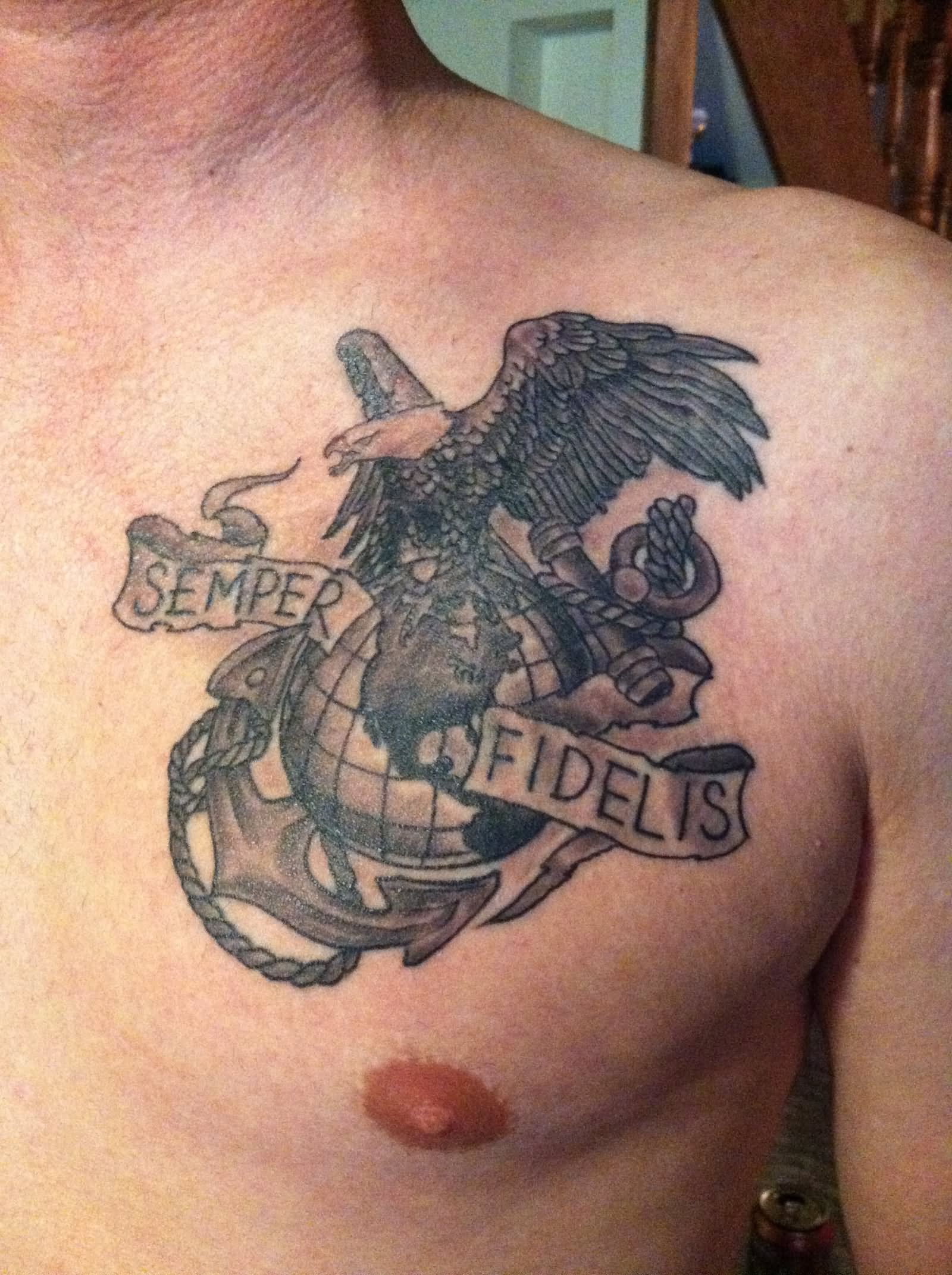 Tattoo of the Globe and Anchor