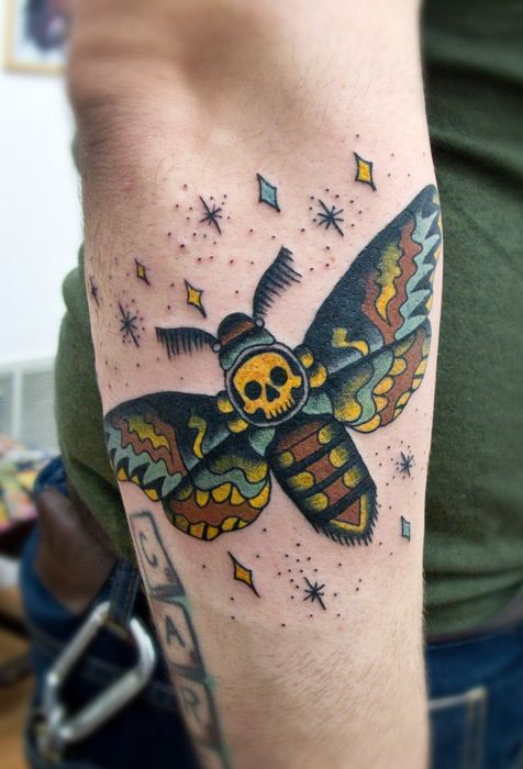 30 Best Moth Tattoo Ideas for Finding Perfection in Being Imperfect 21 Traditional Style Moth Tattoo