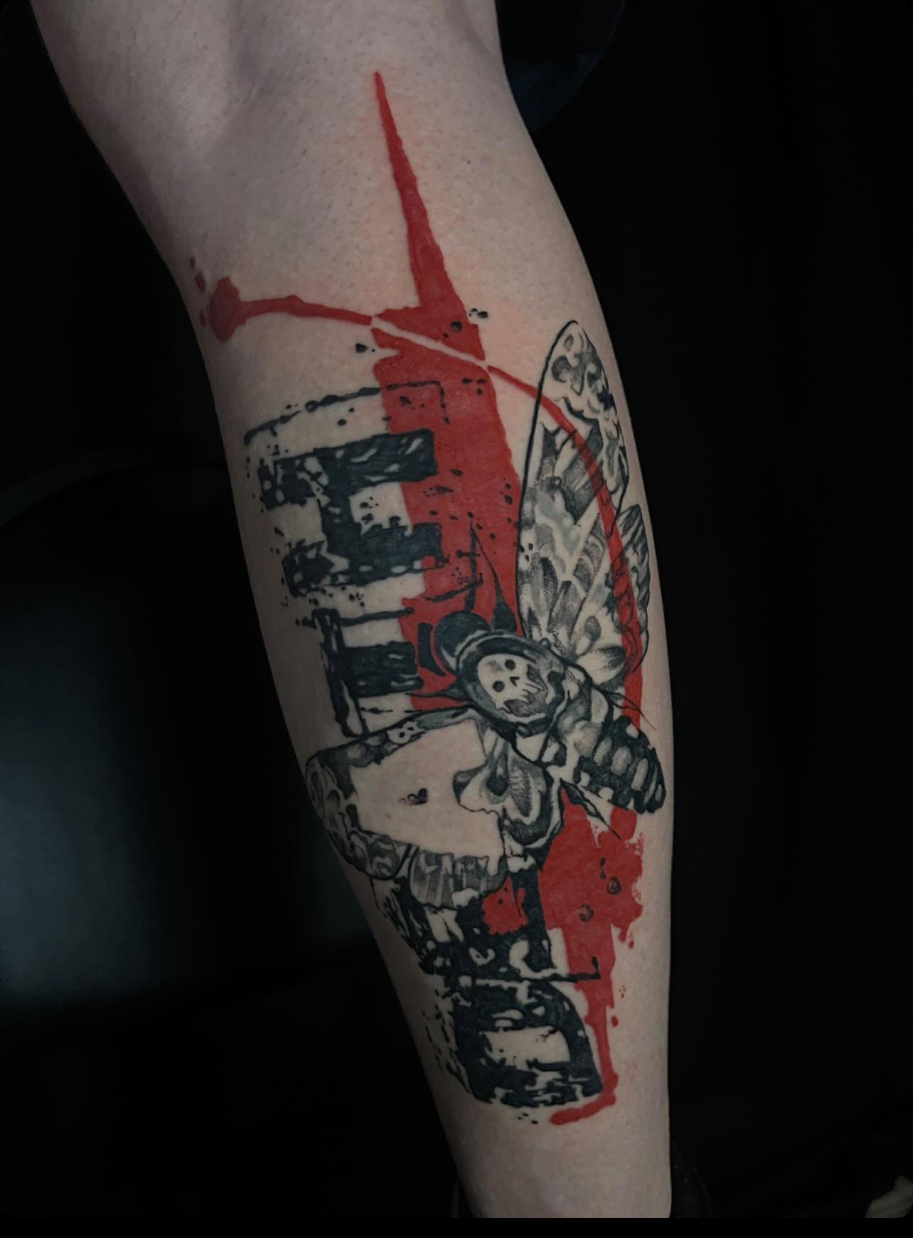 30 Best Moth Tattoo Ideas for Finding Perfection in Being Imperfect 19 Trash Polka Moth Tattoo