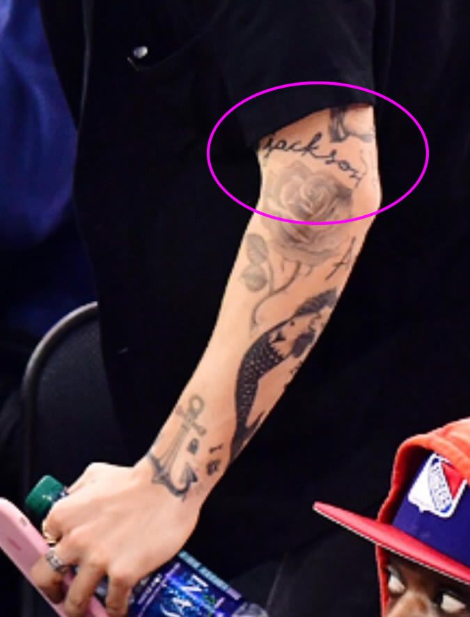 A Guide to More than 51 Tattoos That Harry Styles Has - For All the Harries Out There 29 jackson
