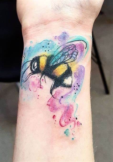 30 Bee Tattoo Ideas for Good Luck, and Prosperity 9 30 Bee Tattoo Ideas for Good Luck, and Prosperity Top Beauty Magazines