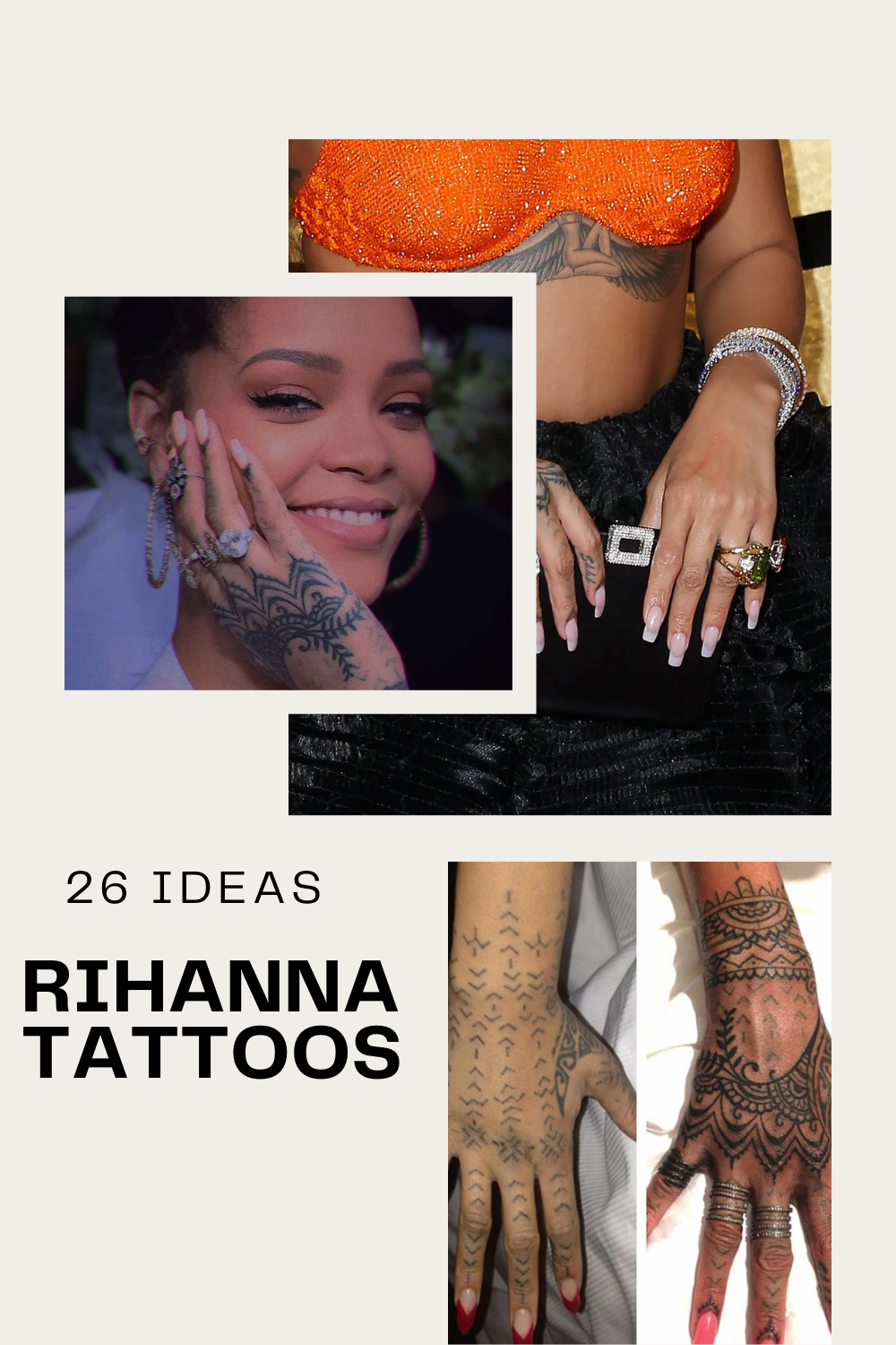 A Guide To All 26 Rihanna Tattoos - 2023 Edition With Cover ups and Updates Top Beauty Magazines