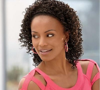 Effortless Hairstyles For Naturally Curly Hair 12 curly Braided Headband