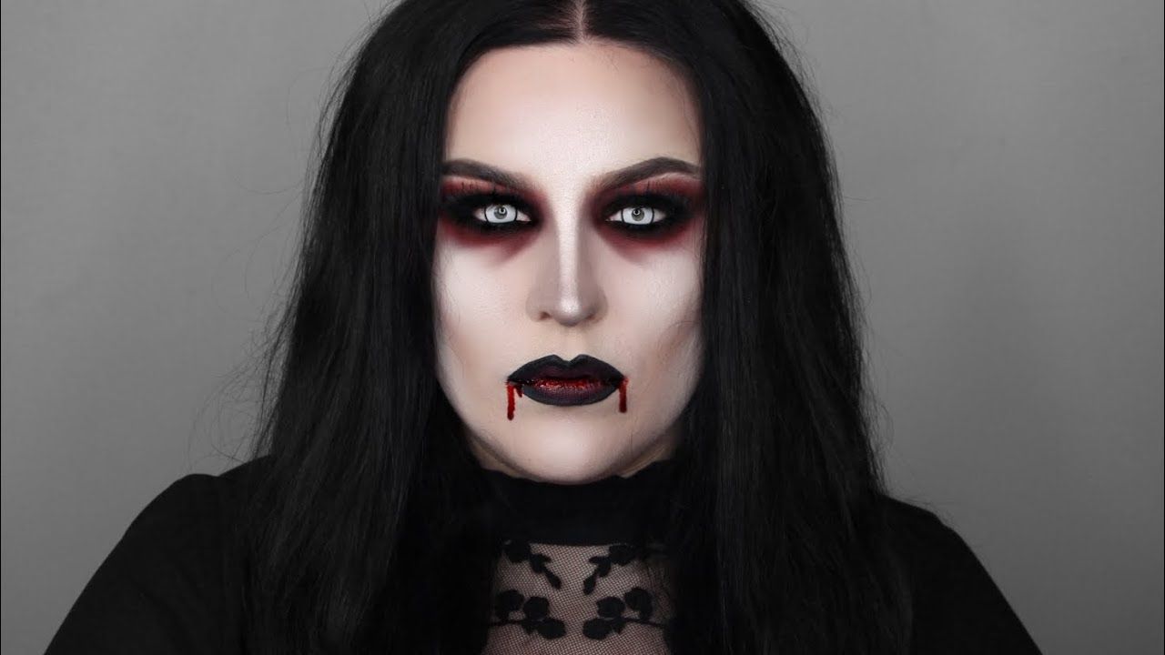 Dark vampire makeup
