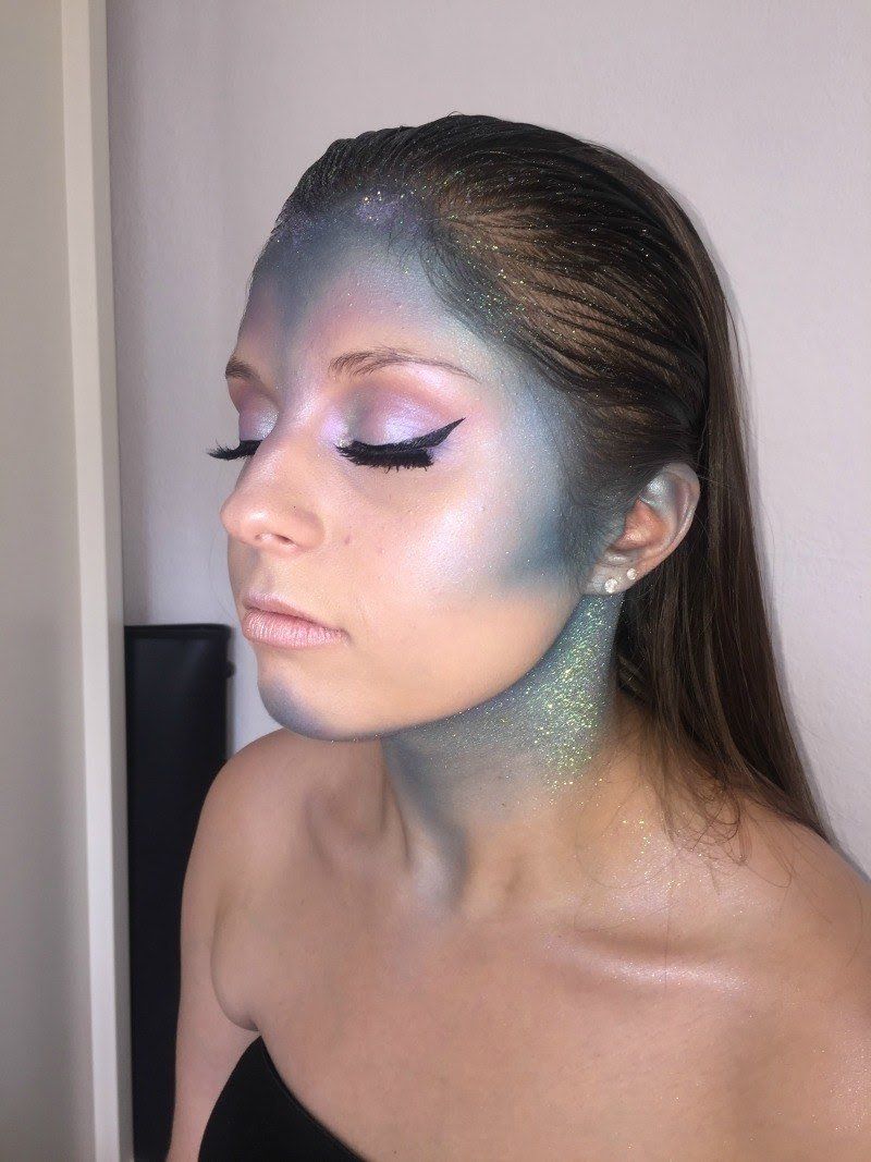 Slay the Night With 33 Last-Minute Halloween Makeup Looks 23 Glittery Alien Halloween Makeup