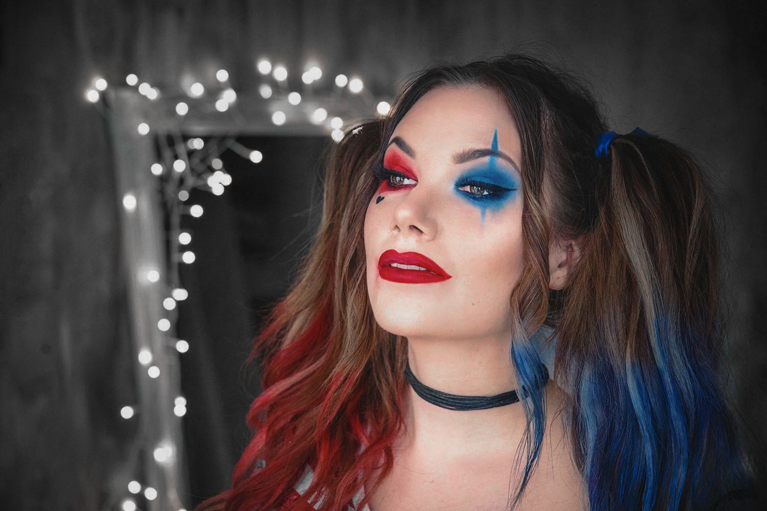Slay the Night With 33 Last-Minute Halloween Makeup Looks 32 Harley Quinn Halloween Makeup