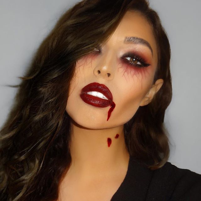 Pretty vampire makeup