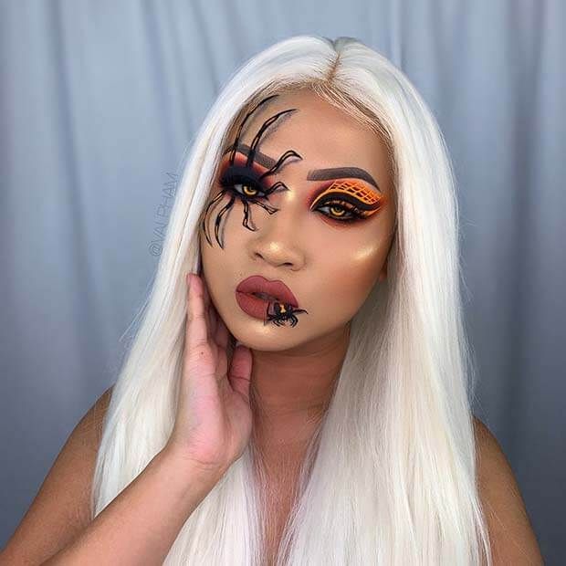 Hauntingly Beautiful Spider Makeup Ideas for Halloween 2023 10 Spider Halloween makeup