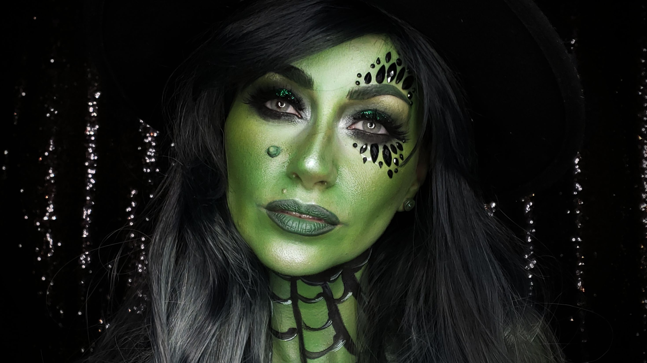 witch halloween makeup