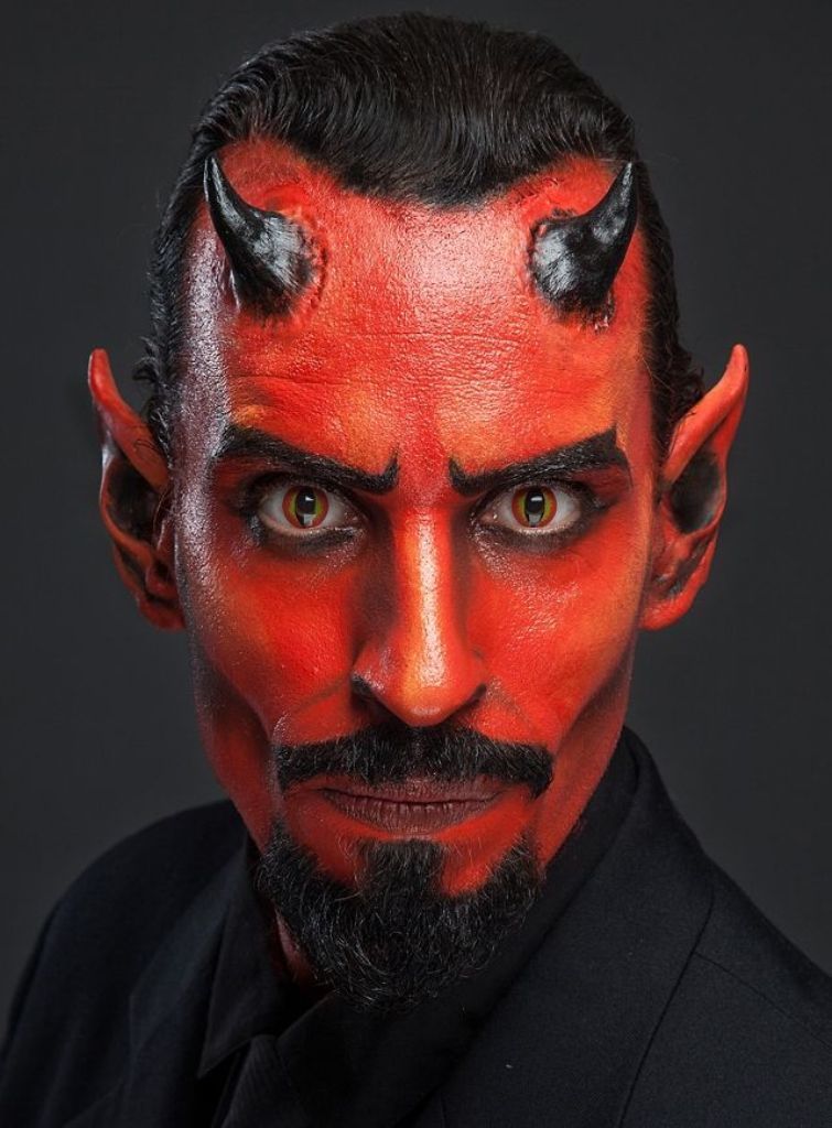 Masculine Mystique: 31 Creative Halloween Makeup Ideas for Men 2023 1 devil makeup for men