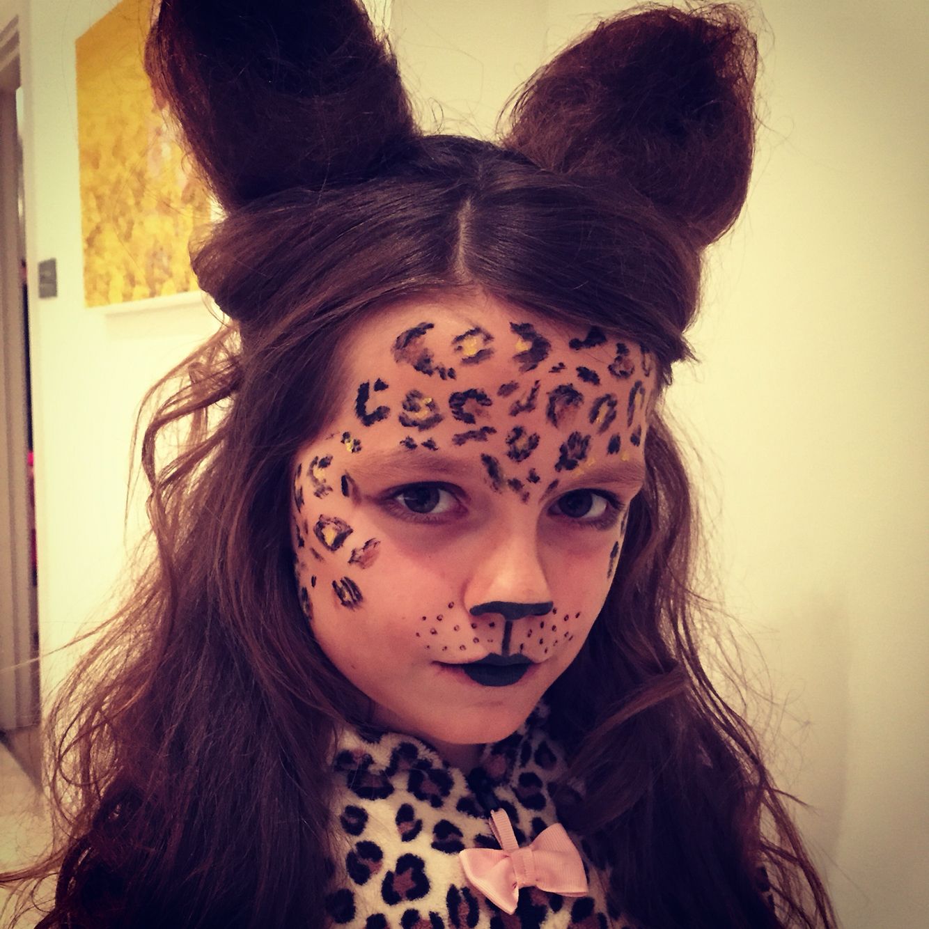 Cheetah makeup for kids