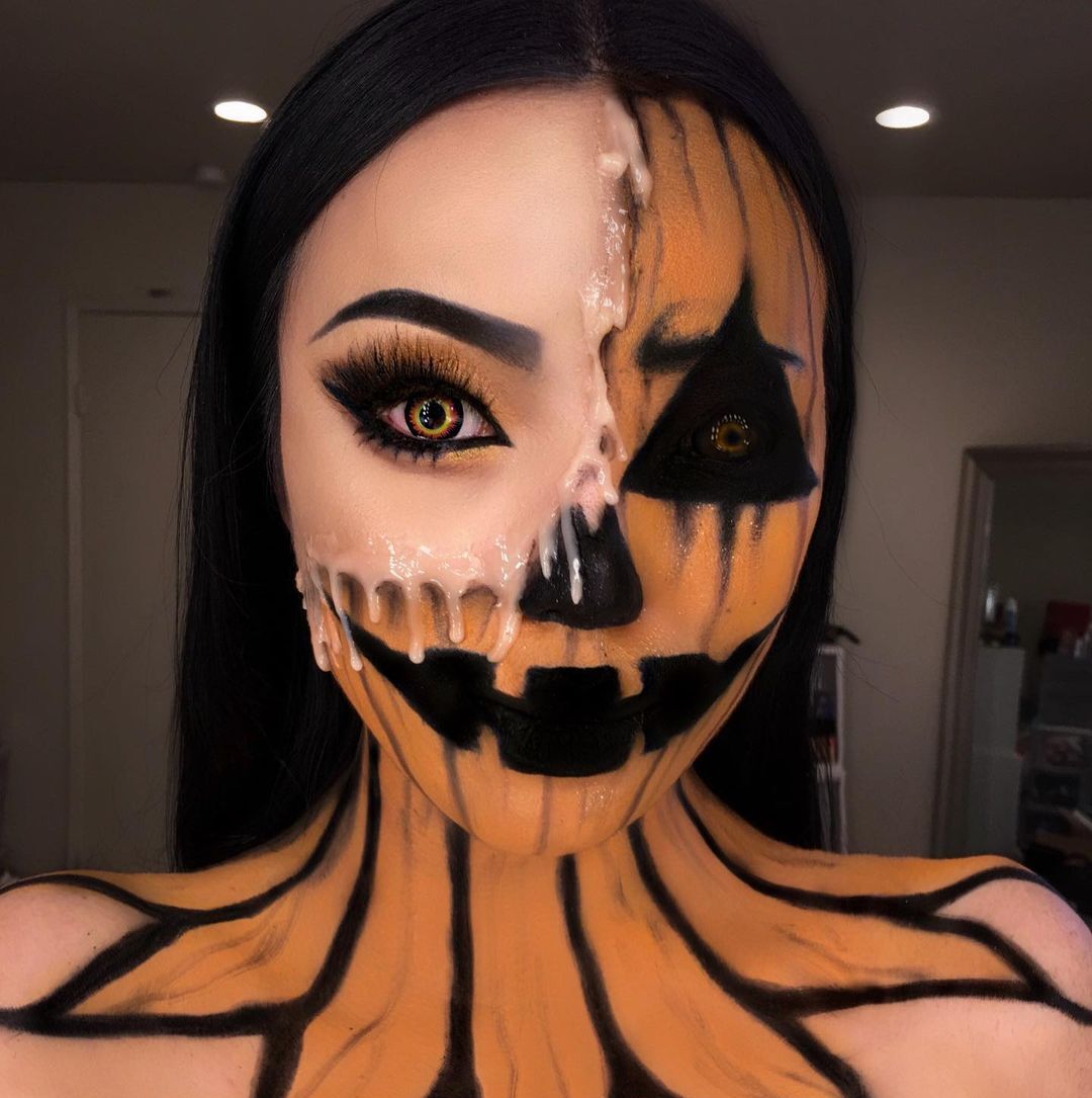 Pumpkin Halloween Makeup