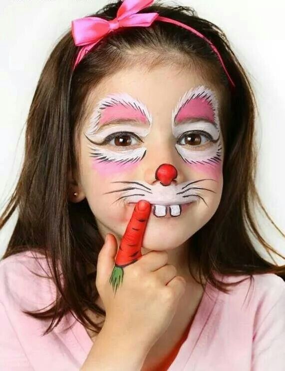 rabbit makeup for kids