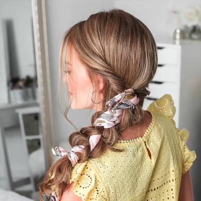 20 Stylish Bandana Hairstyles to Try Today 9 Bandana Scarf Braid