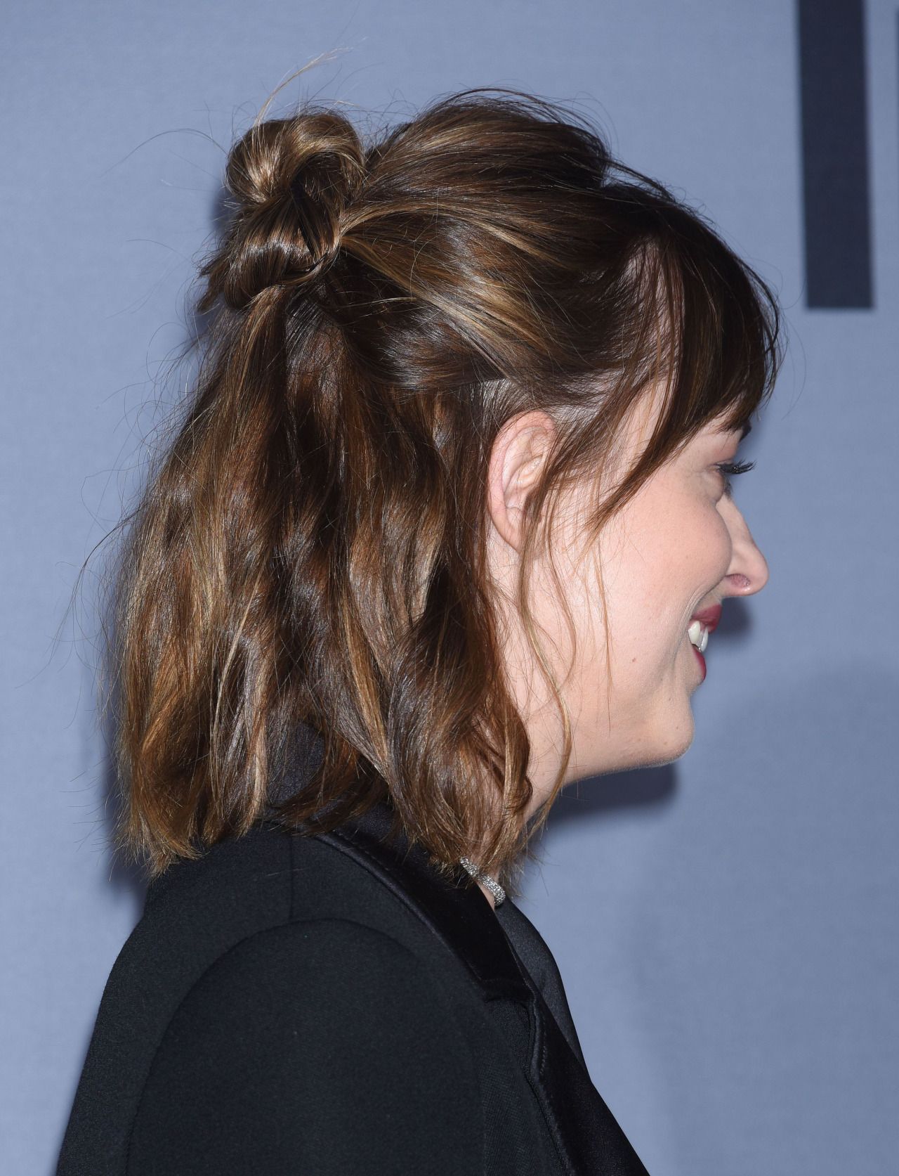 Get the Look: Dakota Johnson's Best Hairstyles 12 Half Up Half Down