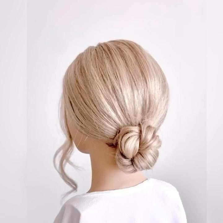 Quick and Cute: 25 Easy Hairstyles for School Girls 5 Low Knot Hairstyle for school