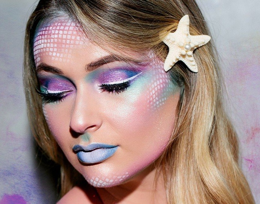 Creepy and Cute Mermaid Inspired Halloween Makeup Ideas for Beginners and Skilled -2023 8 Starfish Adornments