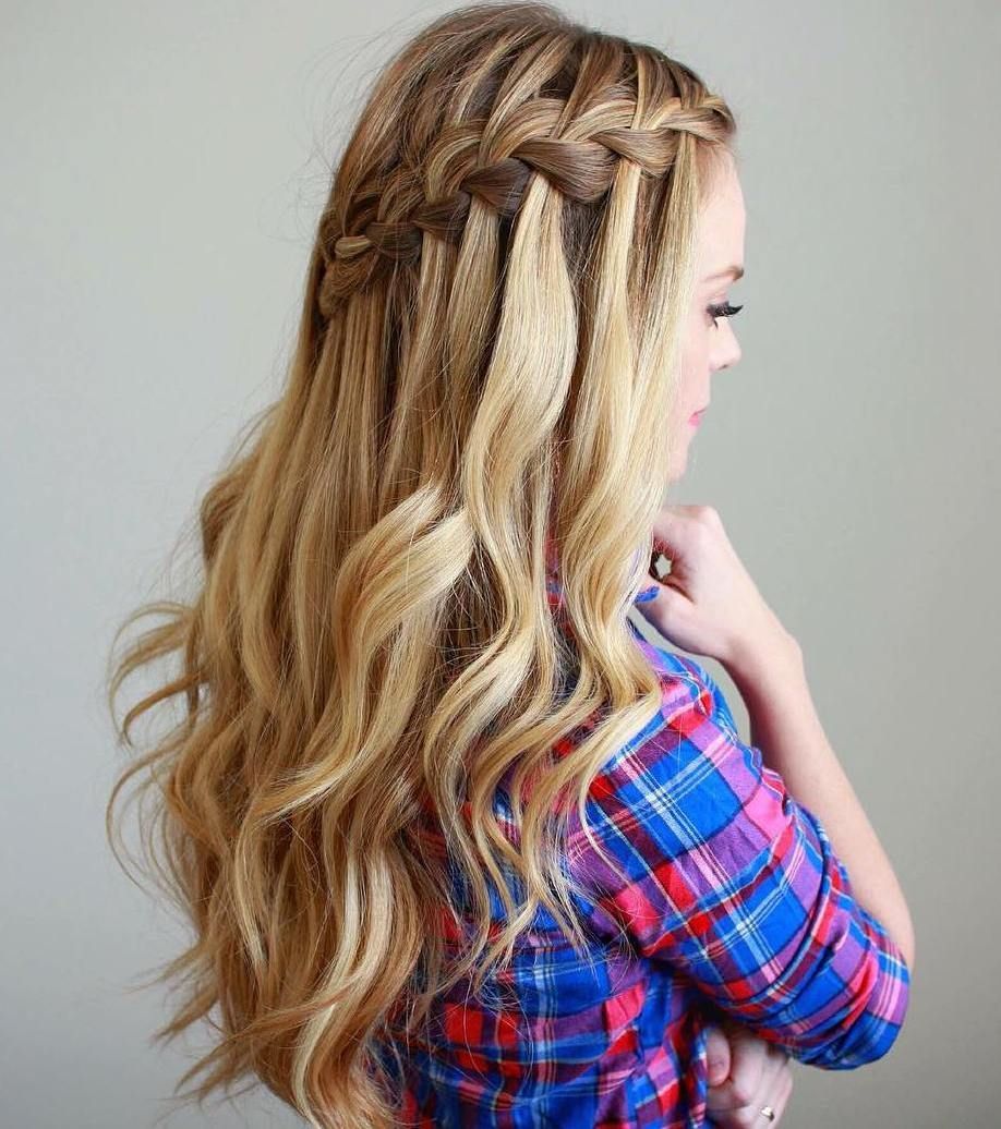 30 Braided Hairstyles for Every Occasion 14 waterfall Braid