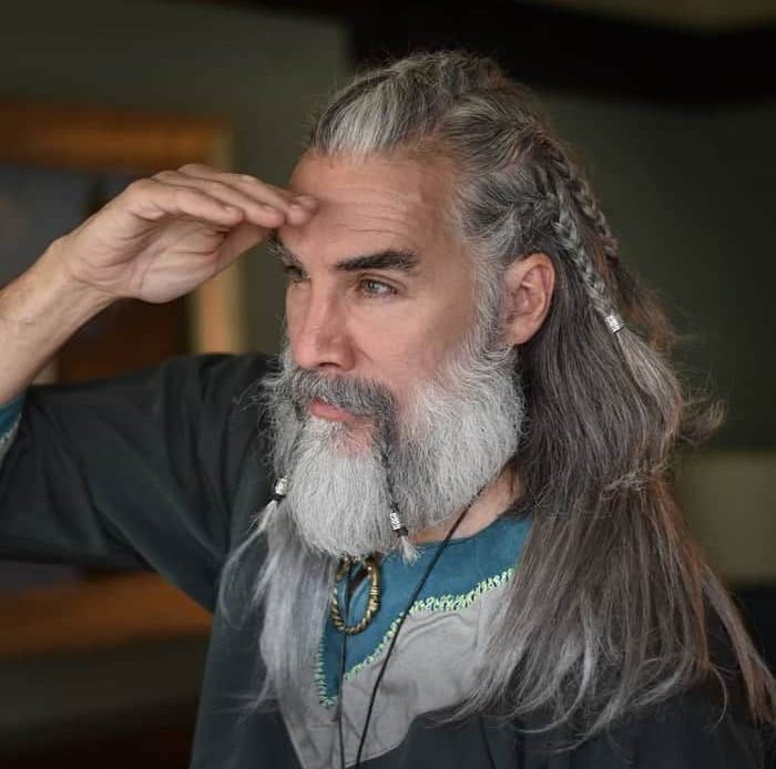 Braided Beard and Hair Combo Viking Hairstyle