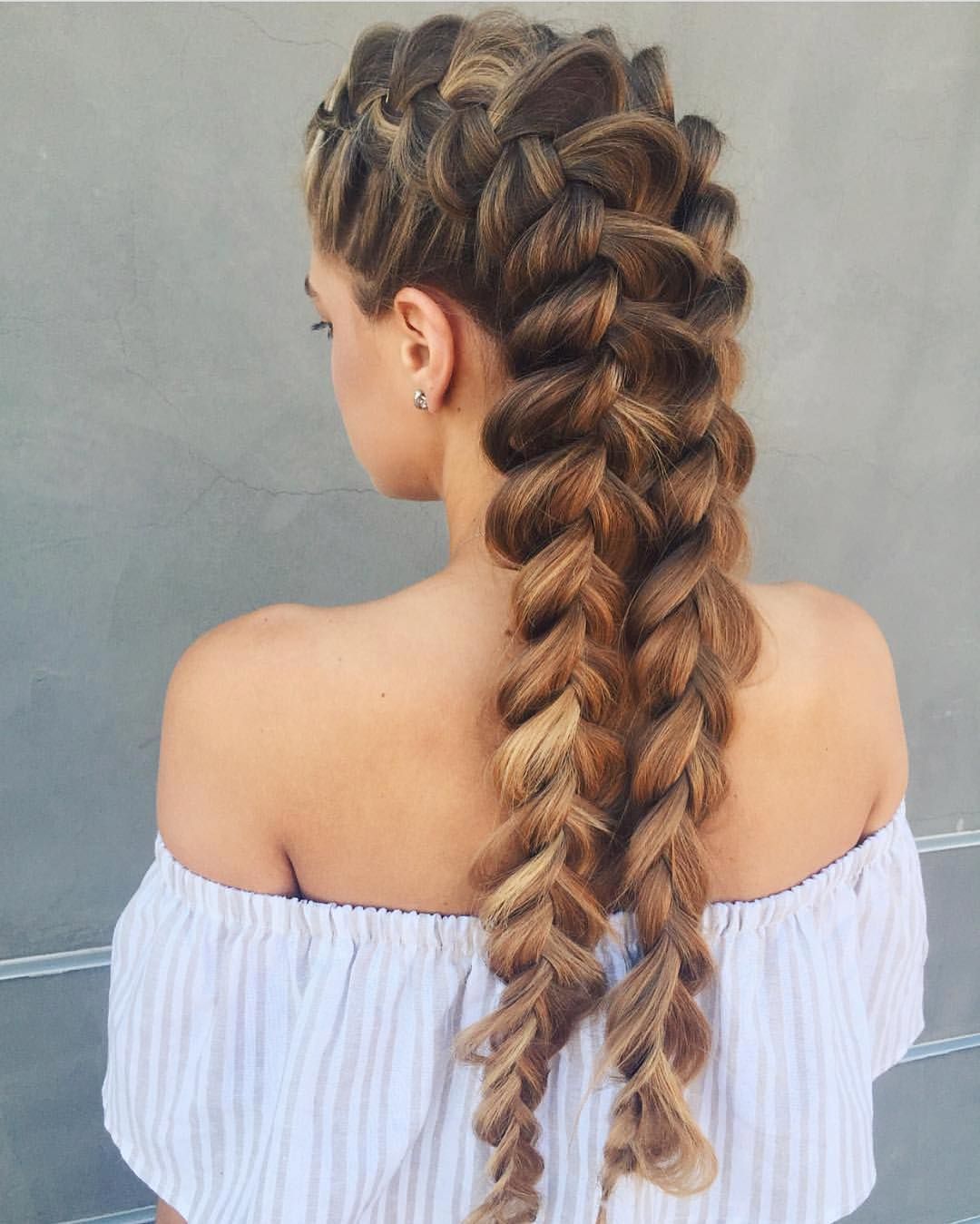 French Braid Pigtails Hairstyle