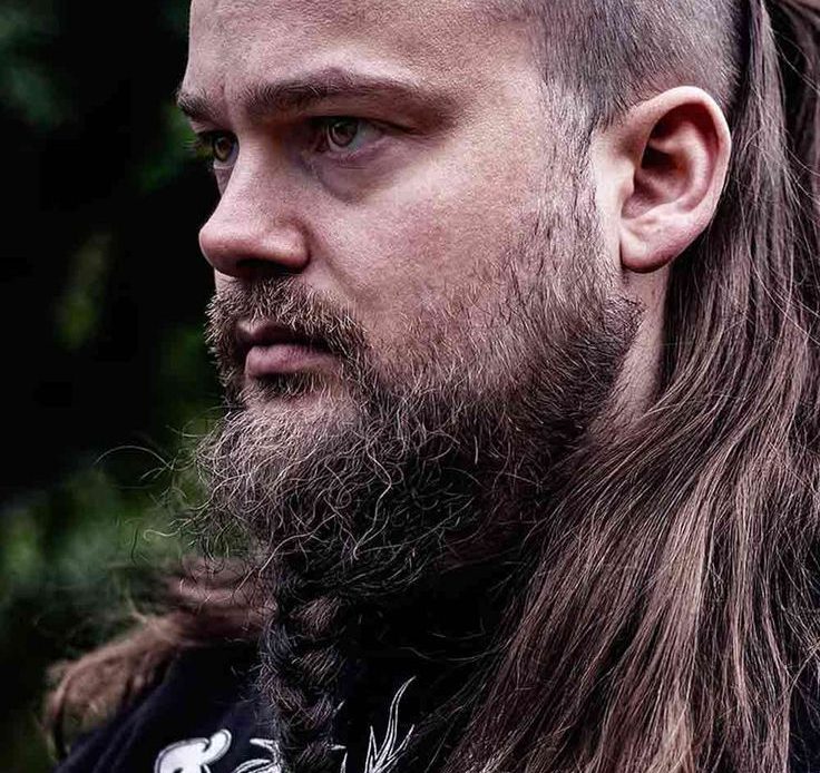 Long Braided Beard Viking hairstyle