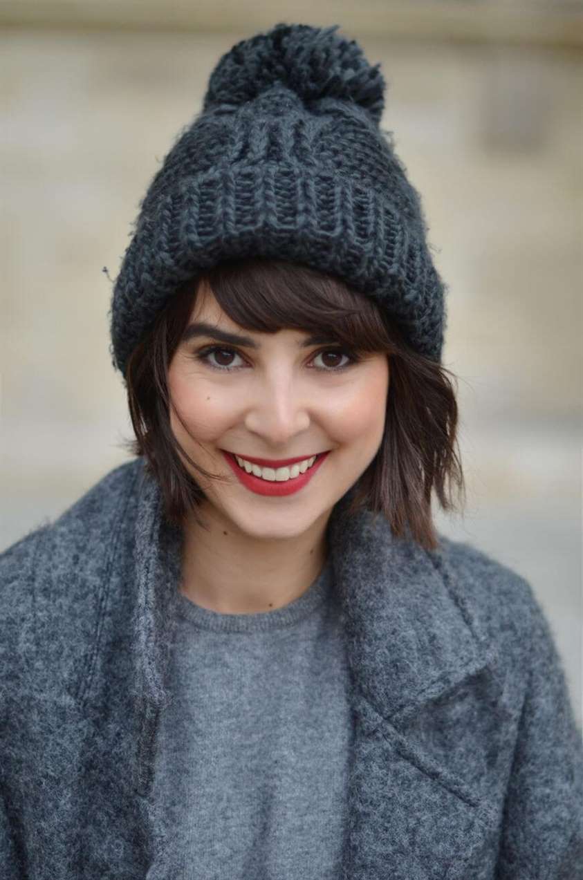 Stay Warm, Look Cool: Stylish Hairstyles With Beanies 7 Side Swept Bangs Beanie Hairstyle