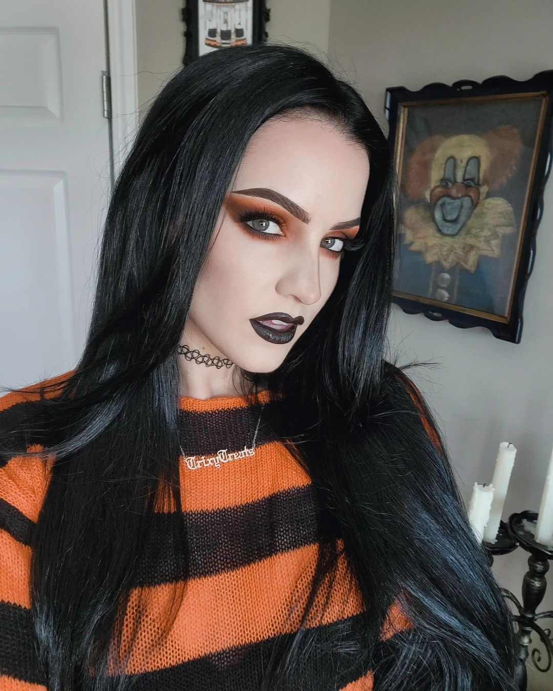 long goth hair