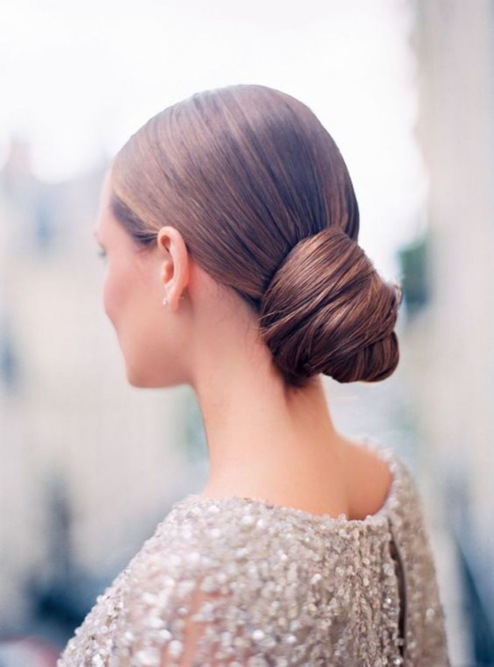 Low Bun Hairstyle For Thanksgiving