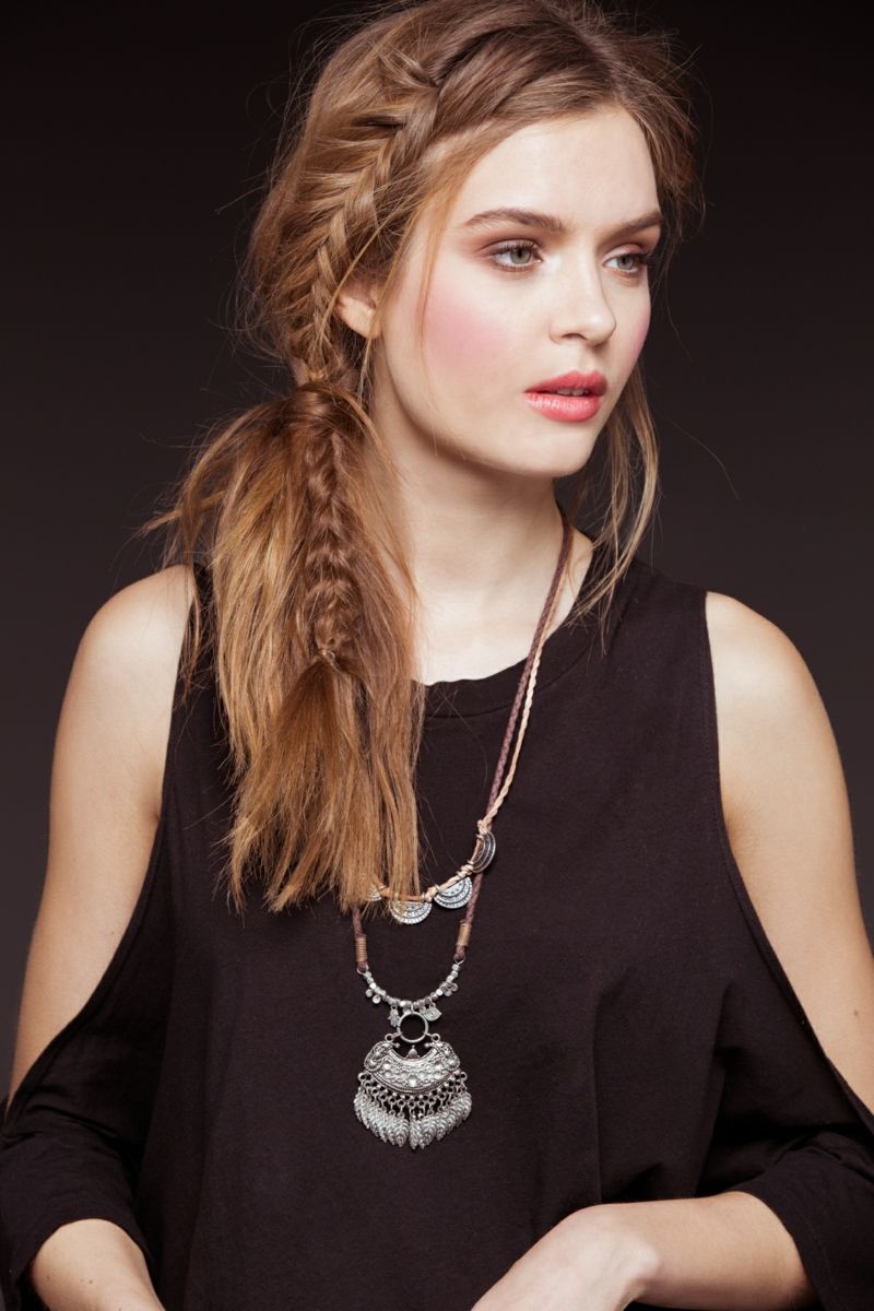 Side Braid Hairstyle For Thanksgiving