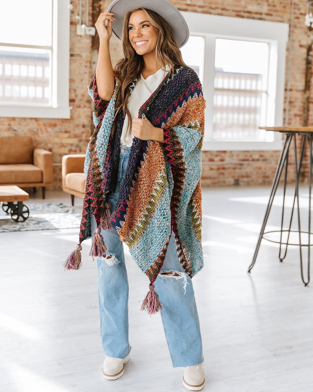shawl Fall  outfit ideas
