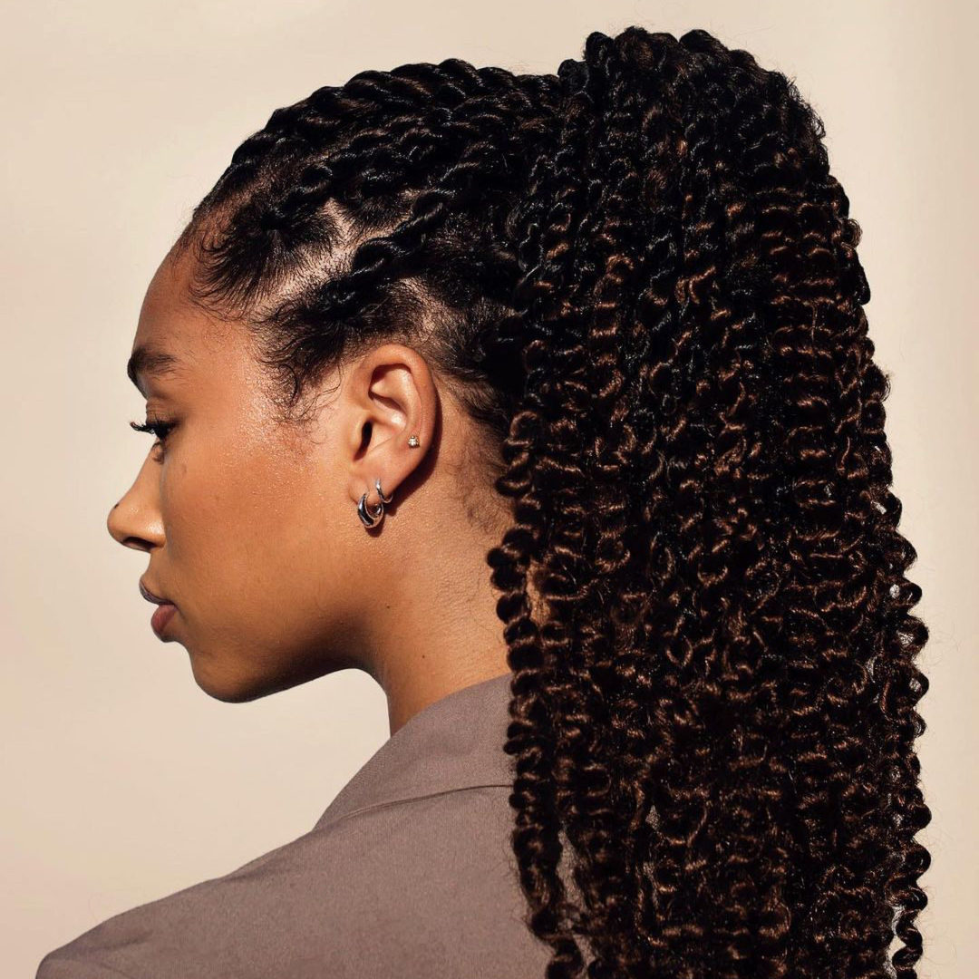  Classic Ponytail with Coils 
