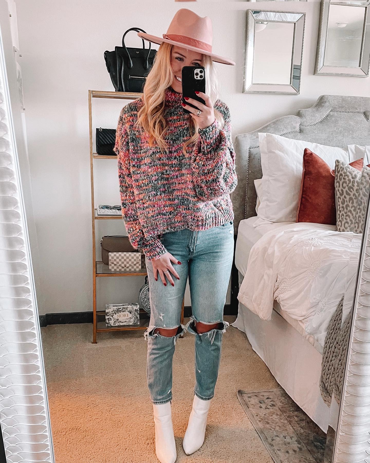 Ripped Denim Fall outfit ideas