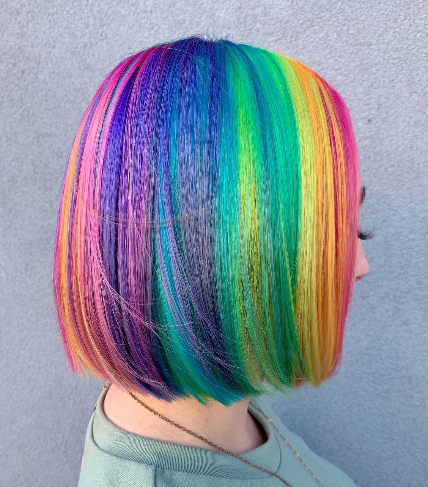 rainbow hair colour 
