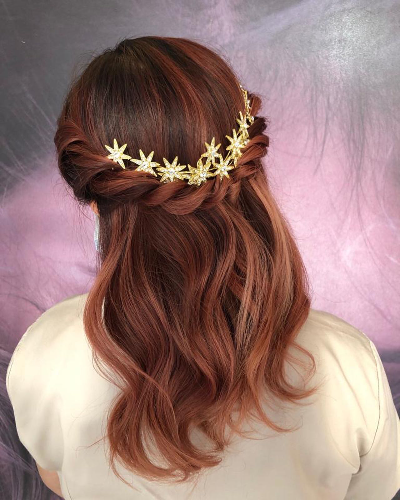 Half Up Half Down Hairstyle With Stars