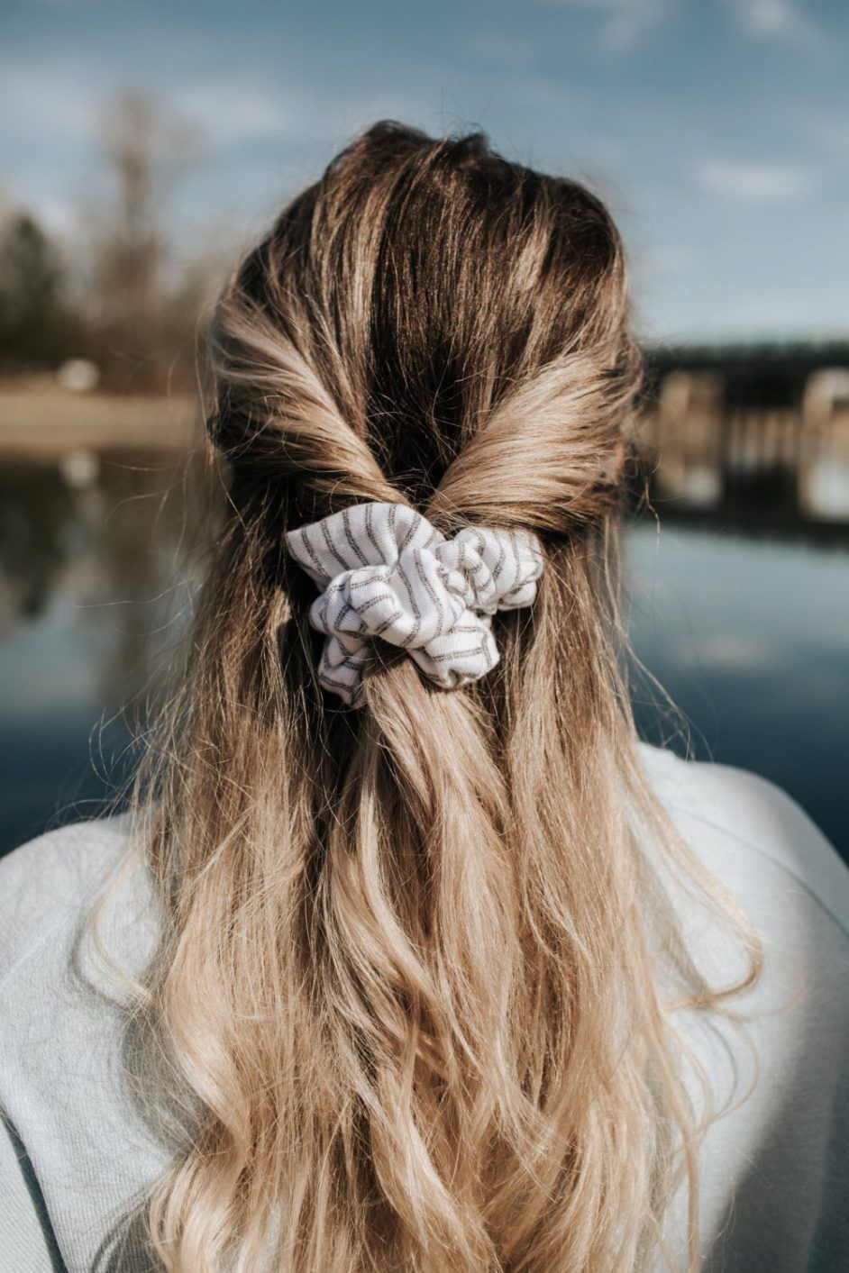Easy Topsy tail Scrunchies Hairstyle