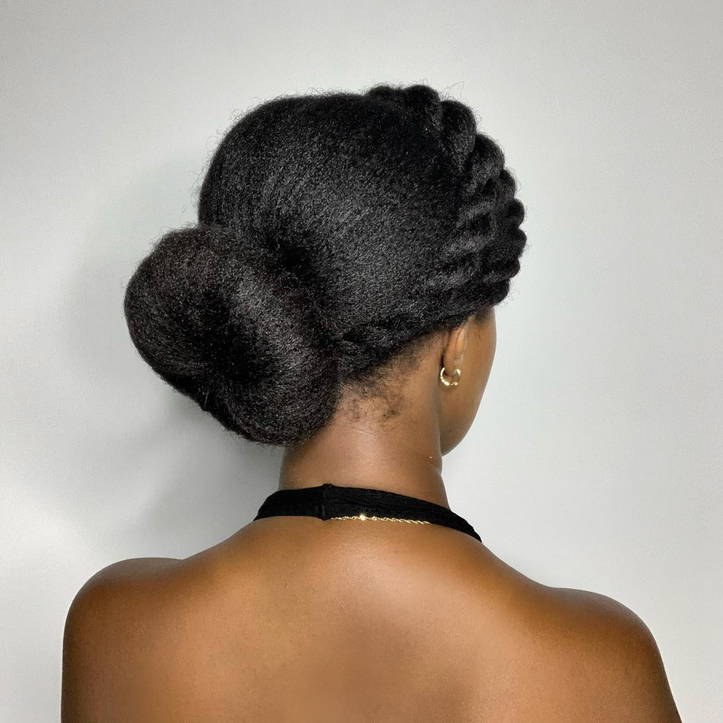 Rope Twists with a Low Updo