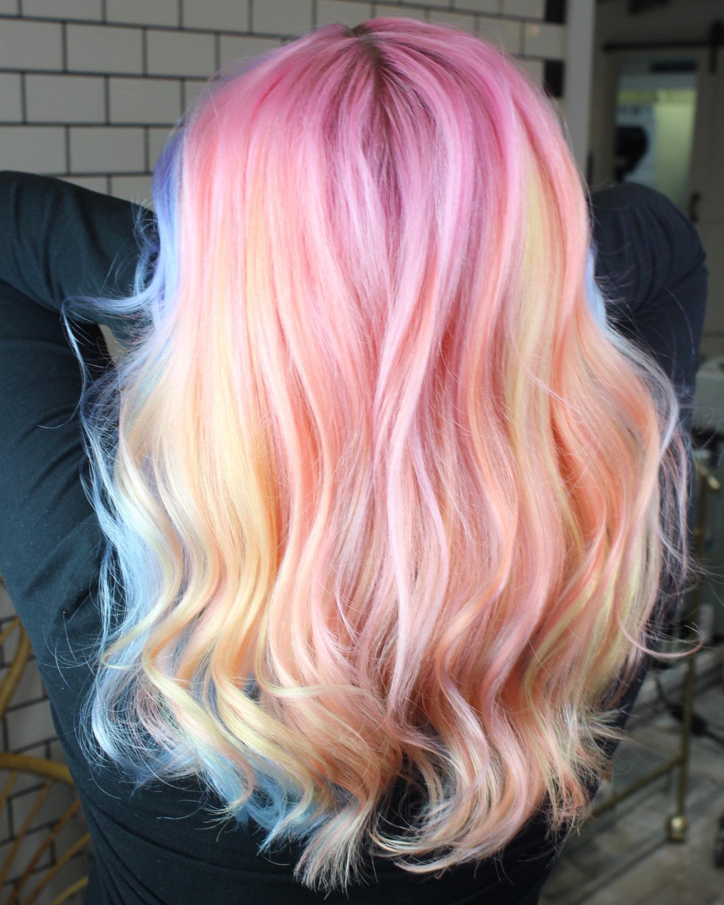 Unicorn Cotton candy Pastel Hair Colors