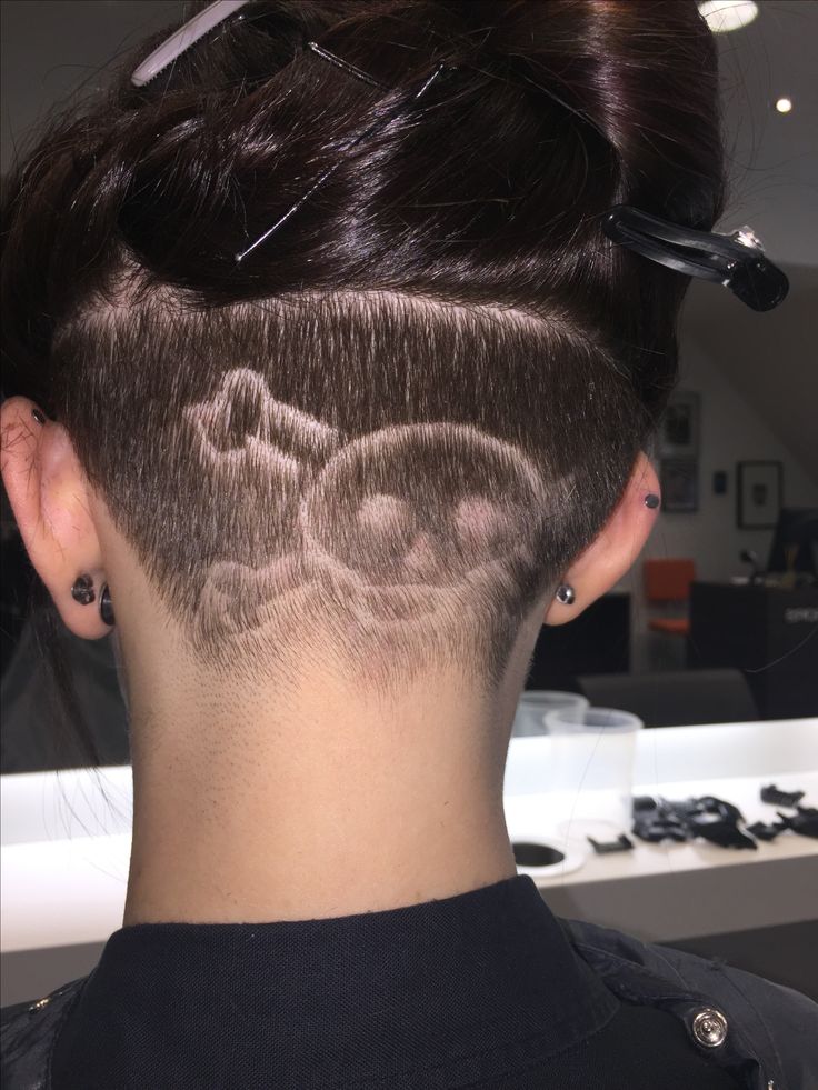Undercut with shaved horror motifs
